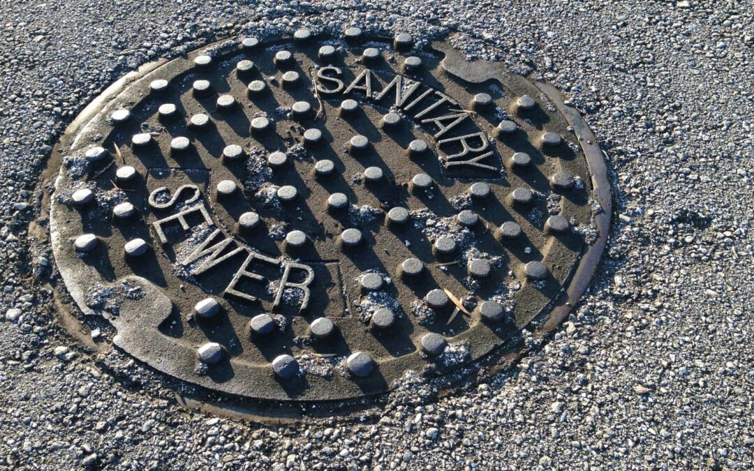 a sewer cover